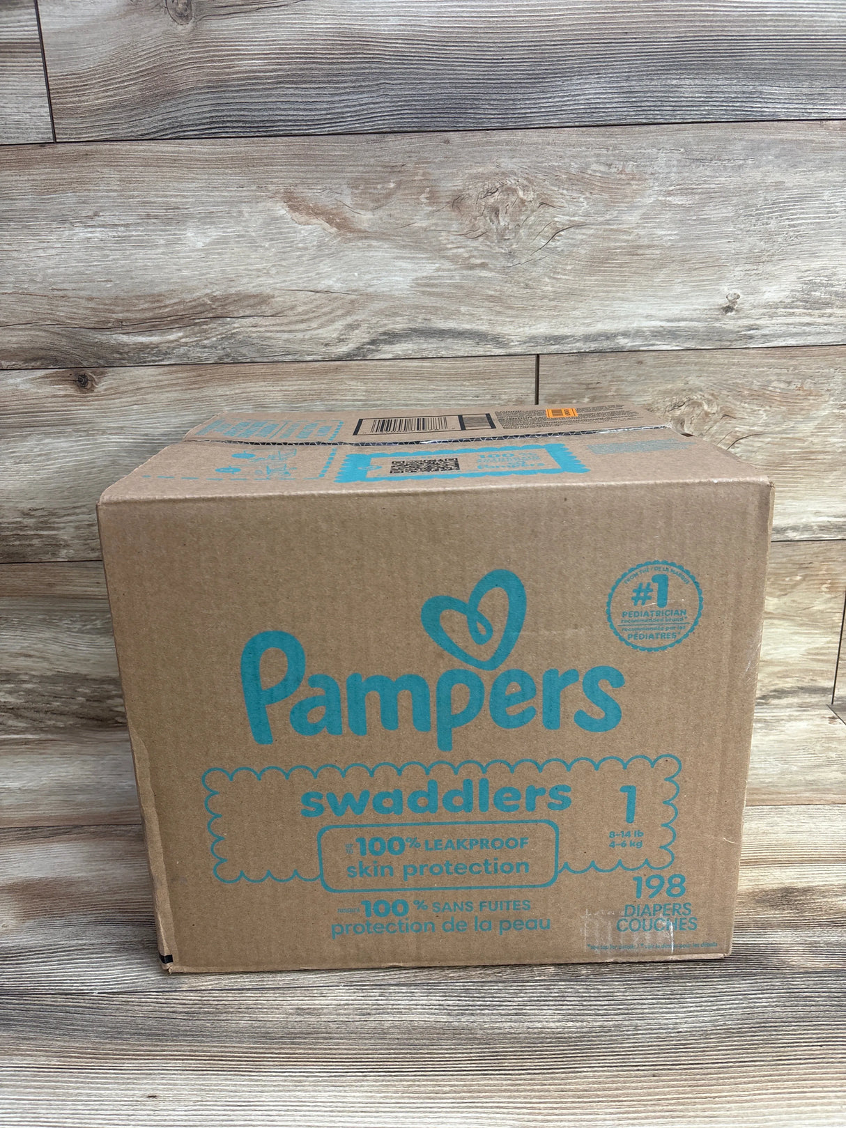 NEW Pampers Swaddlers Diapers 198ct. Size 1