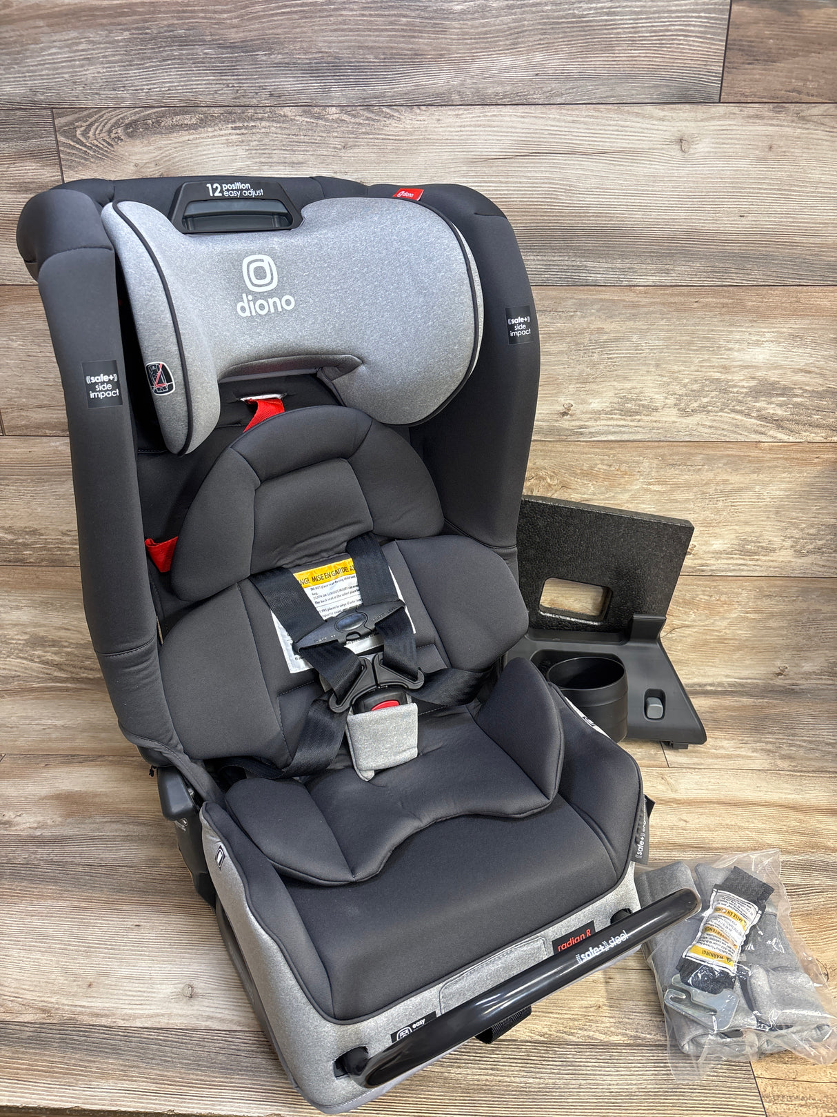 NEW Diono Radian 3RXT SafePlus All-in-One Convertible Car Seat in Grey Slate 4-120lbs