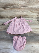 Carter's 2pc Swiss Dot Dress & Bloomers Set Pink sz 3m