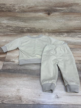 MiniOlie Yes I Know I Look Like My Daddy 2pc Sweatshirt & Joggers Tan sz 0-3m