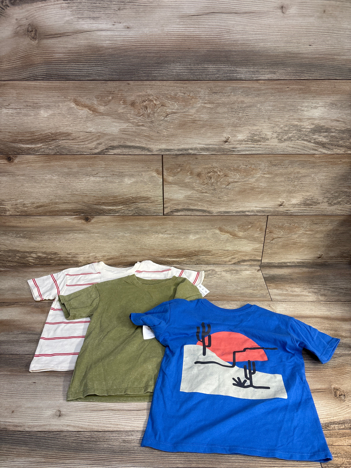 NEW Grayson Mini 3pk Short Sleeve Shirts Blue/Green sz 5T