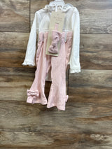 NEW Btween Baby 3pc Mama's Mini Bodysuit, Pants, & Headband Set White sz 6m