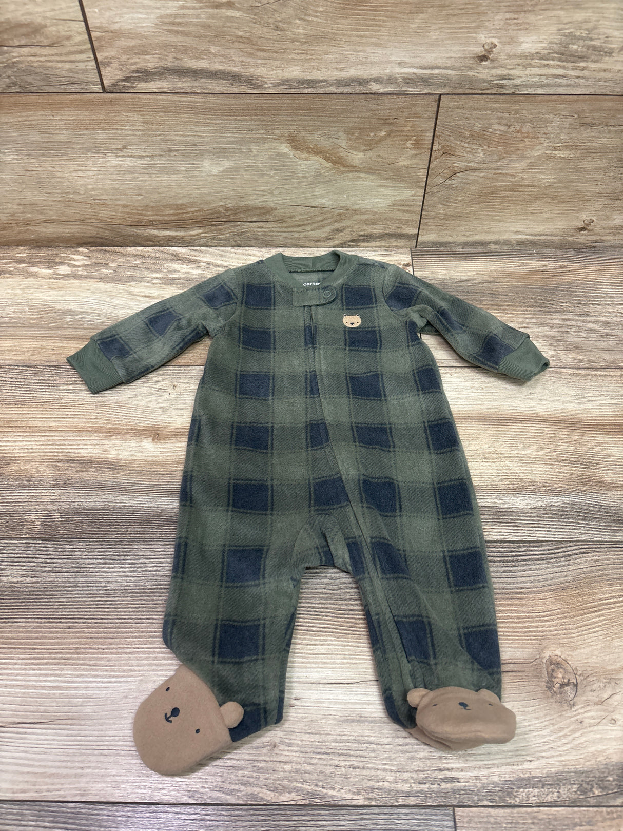 Carter's Blanket Sleeper Green sz 3m