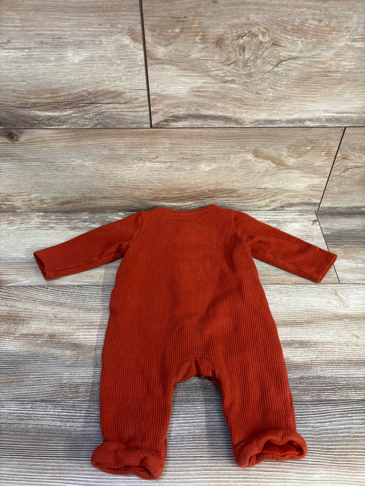 Cat & Jack Ribbed Button-Front Coverall Rust sz 3-6m