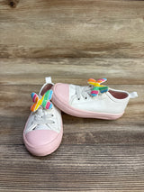 Old Navy Rainbow Butterfly Slip-On Sneakers Pink sz 5c