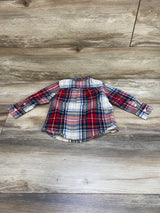 Baby Gap Plaid Button Down Shirt Beige sz 18-24m