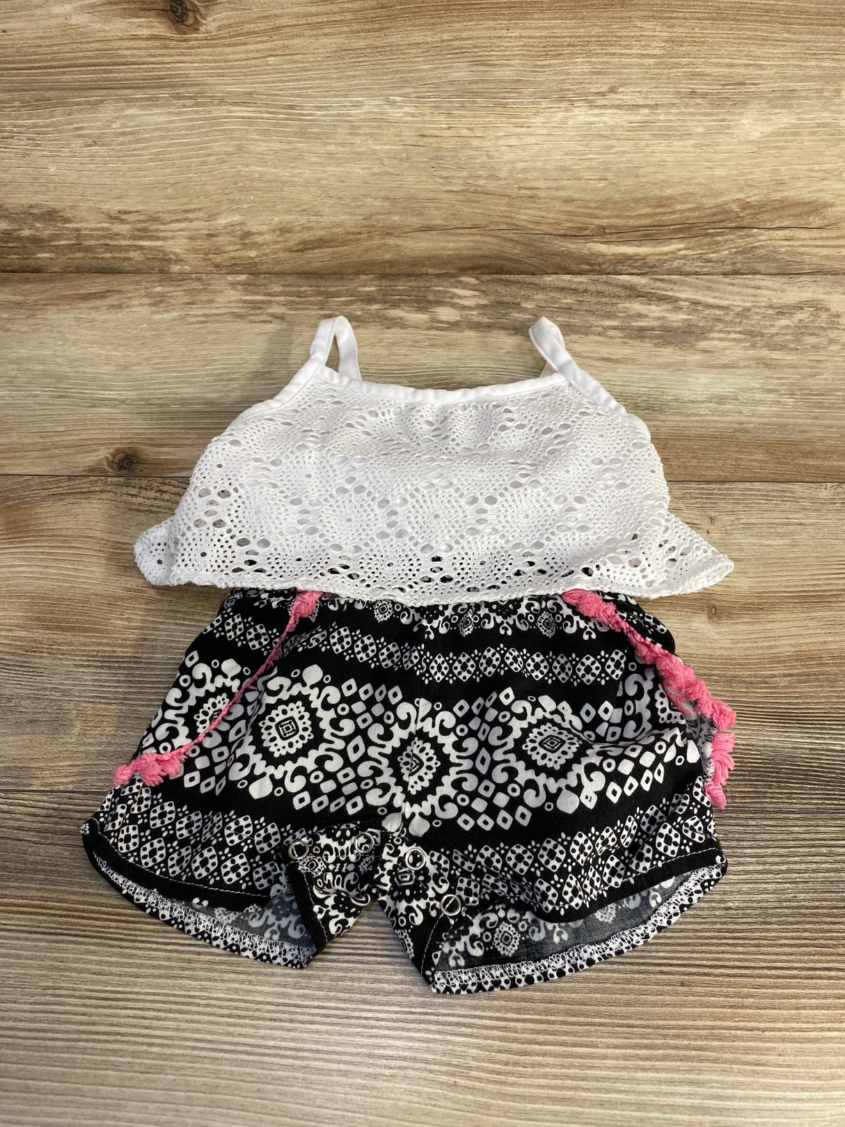 U.S. Polo Assn. Flounce Romper White sz 18m