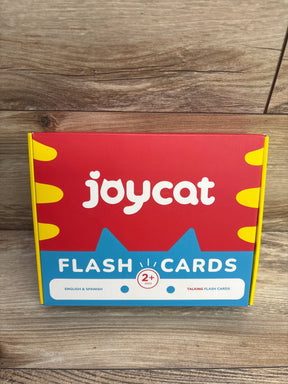Joycat flash cards box for ages 2+, bilingual English Spanish, educational kids toy