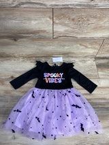 NEW Zunie Spooky Vibes Tulle Dress Black sz 2T