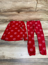 Just One You 2pc Santa Snowflake Pajama Set Red sz 4T - Me n Mommy To Be