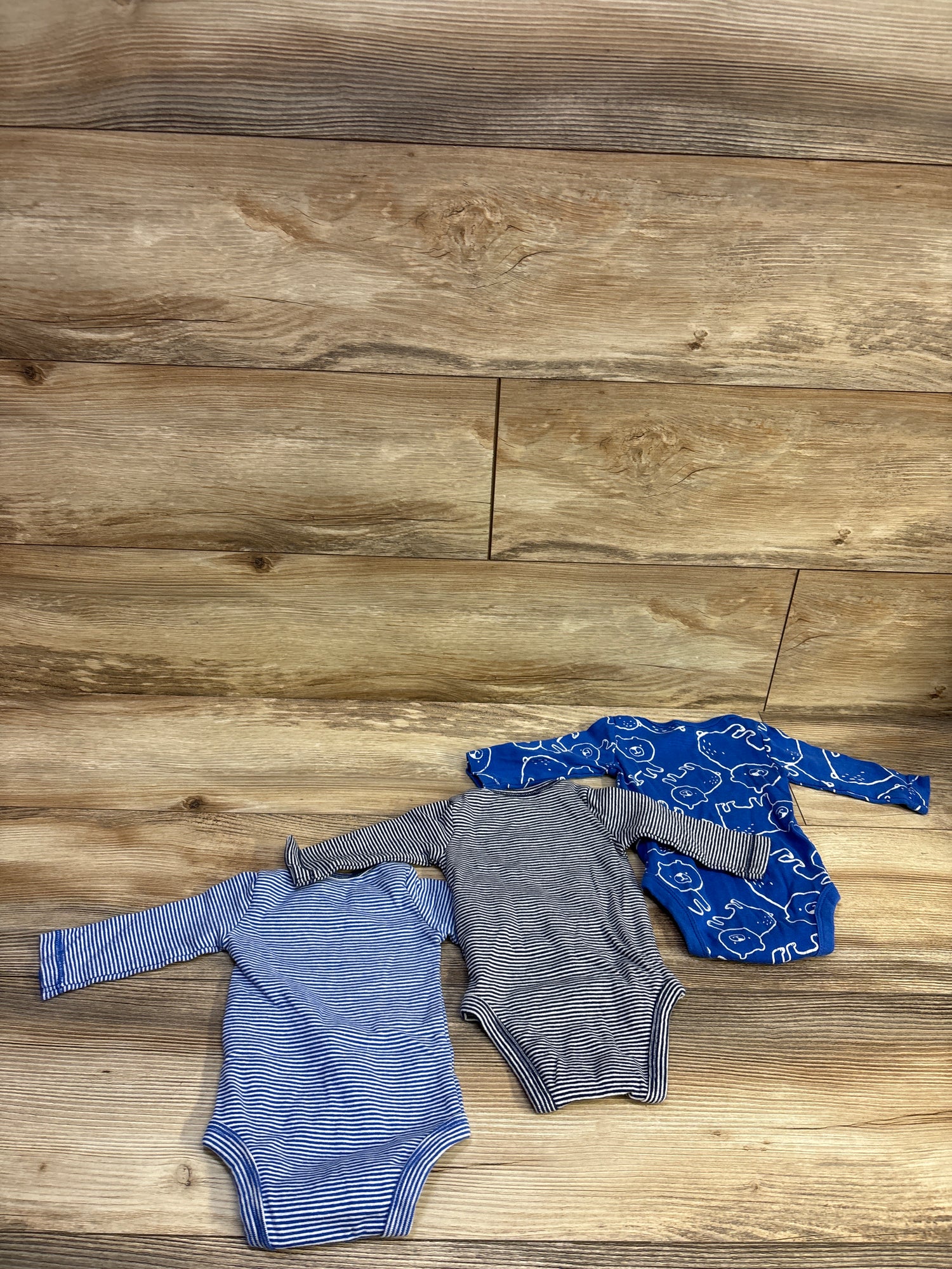 Carter's 3pk Bodysuits Blue sz 3m