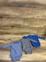 Carter's 3pk Bodysuits Blue sz 3m