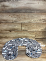 Boppy Nursing Pillow Cover Grey Dinosaur Print