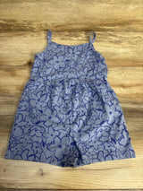 Carter's Floral Shortie Romper Purple sz 5T