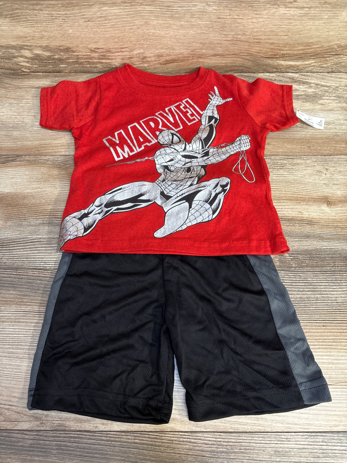 NEW Marvel 2pc Spiderman Set Red sz 2T