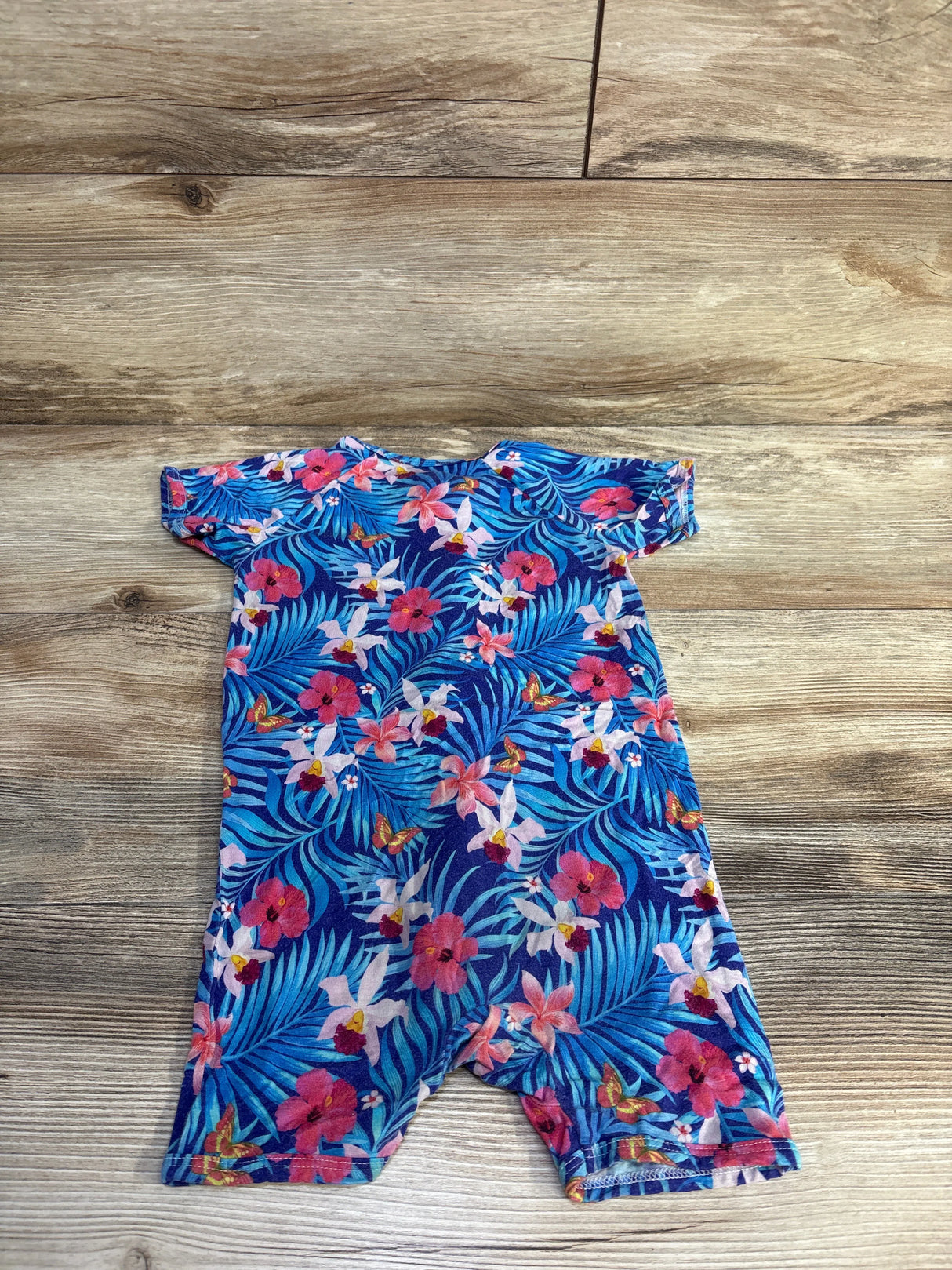 Scainf Bamboo Shortie Romper Sleeper Blue sz 18-24m