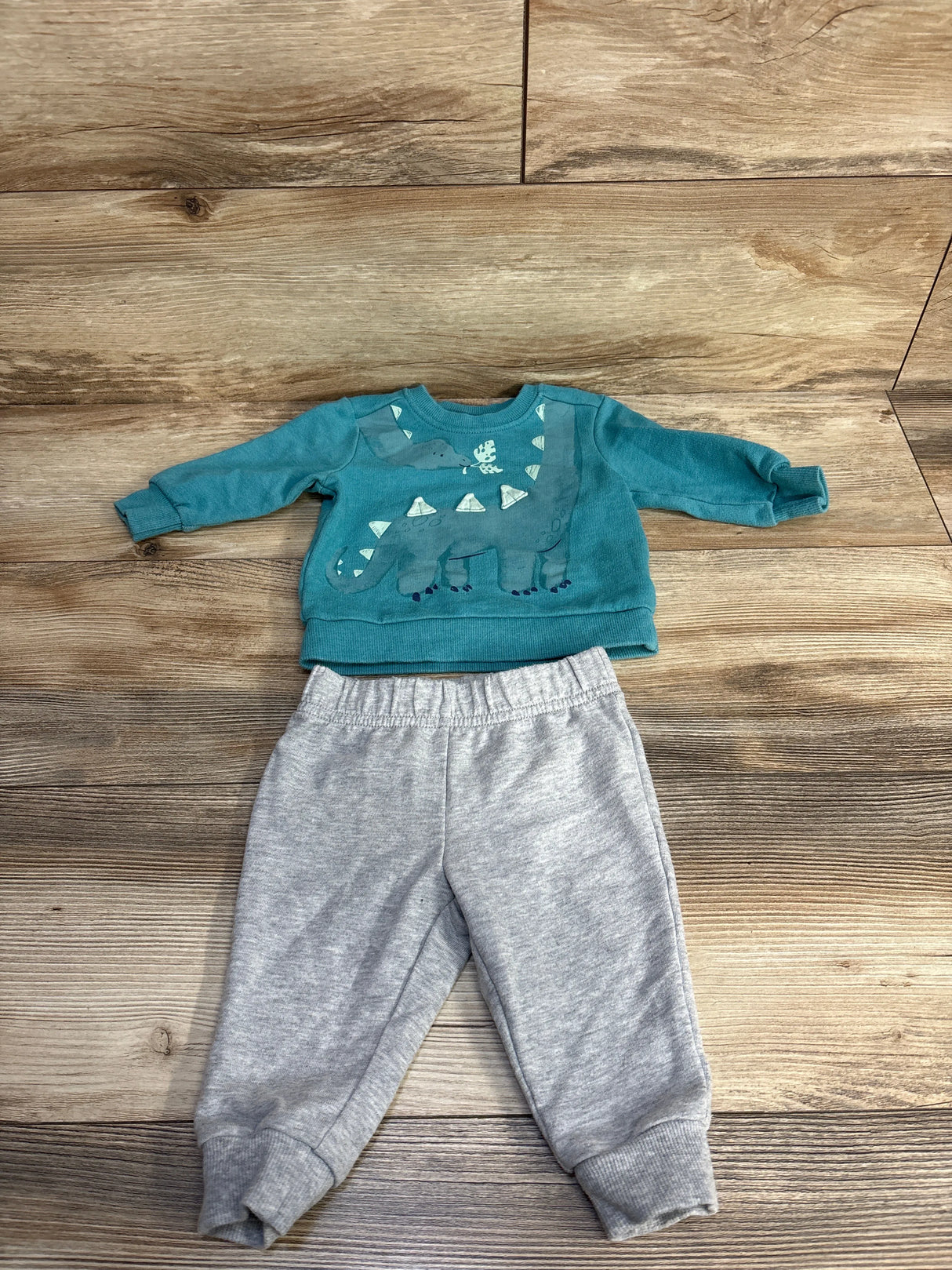 Carter's 2pc Dinosaur Sweatshirt & Pants Set Blue sz 6m