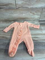 Ruffle Coverall Pink sz Newborn