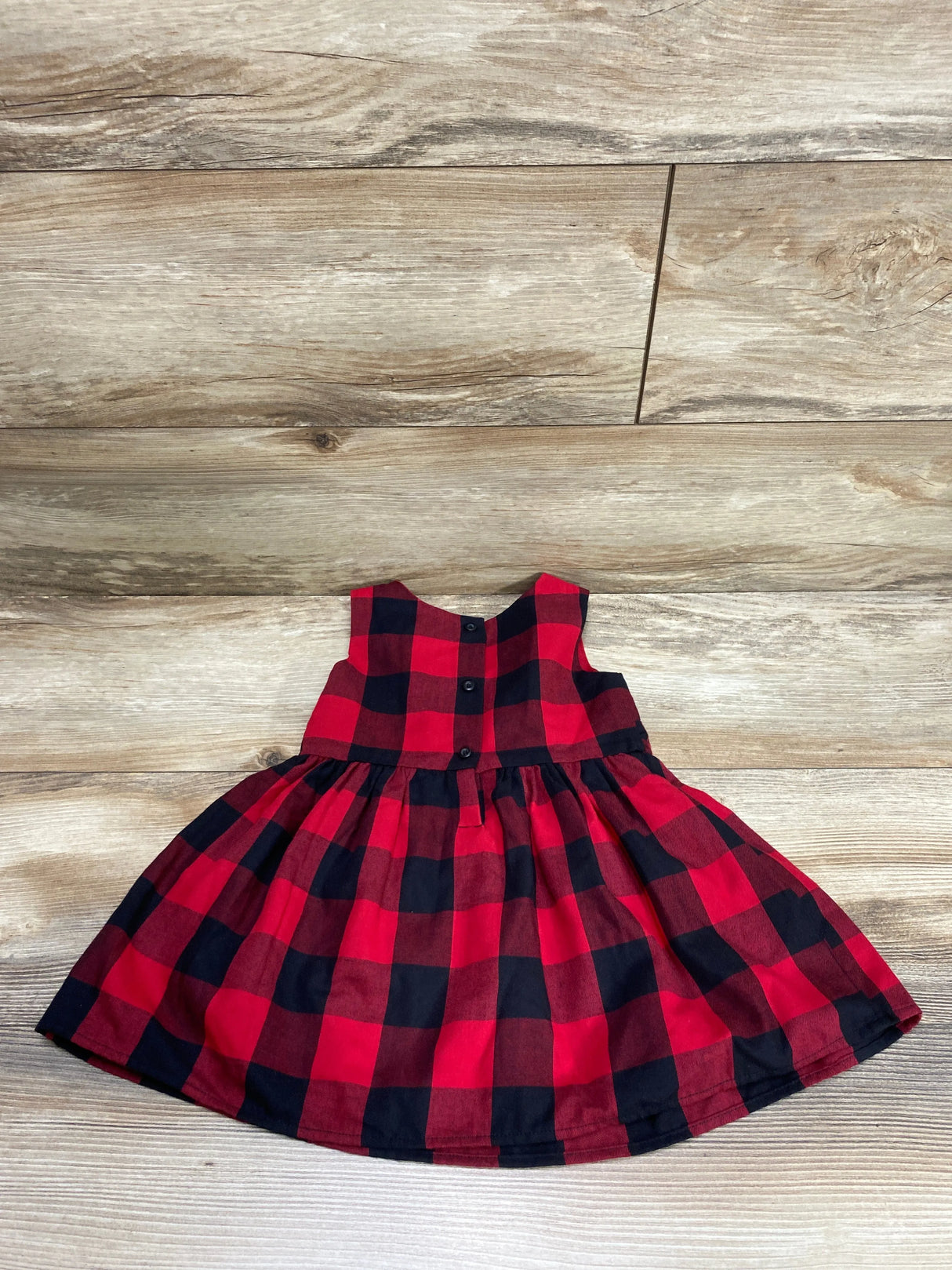 Children's Place Buffalo Plaid Dress Red sz 18-24m