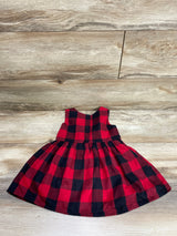 Children's Place Buffalo Plaid Dress Red sz 18-24m