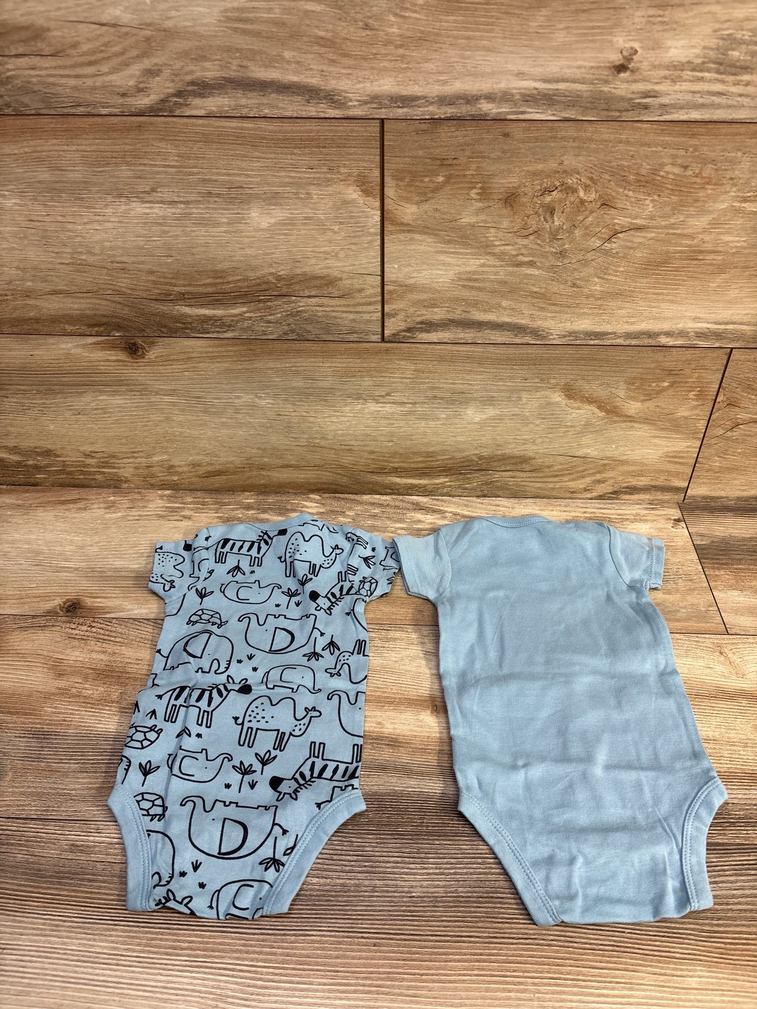 Gerber 2pk Bodysuits Blue sz 3/6m