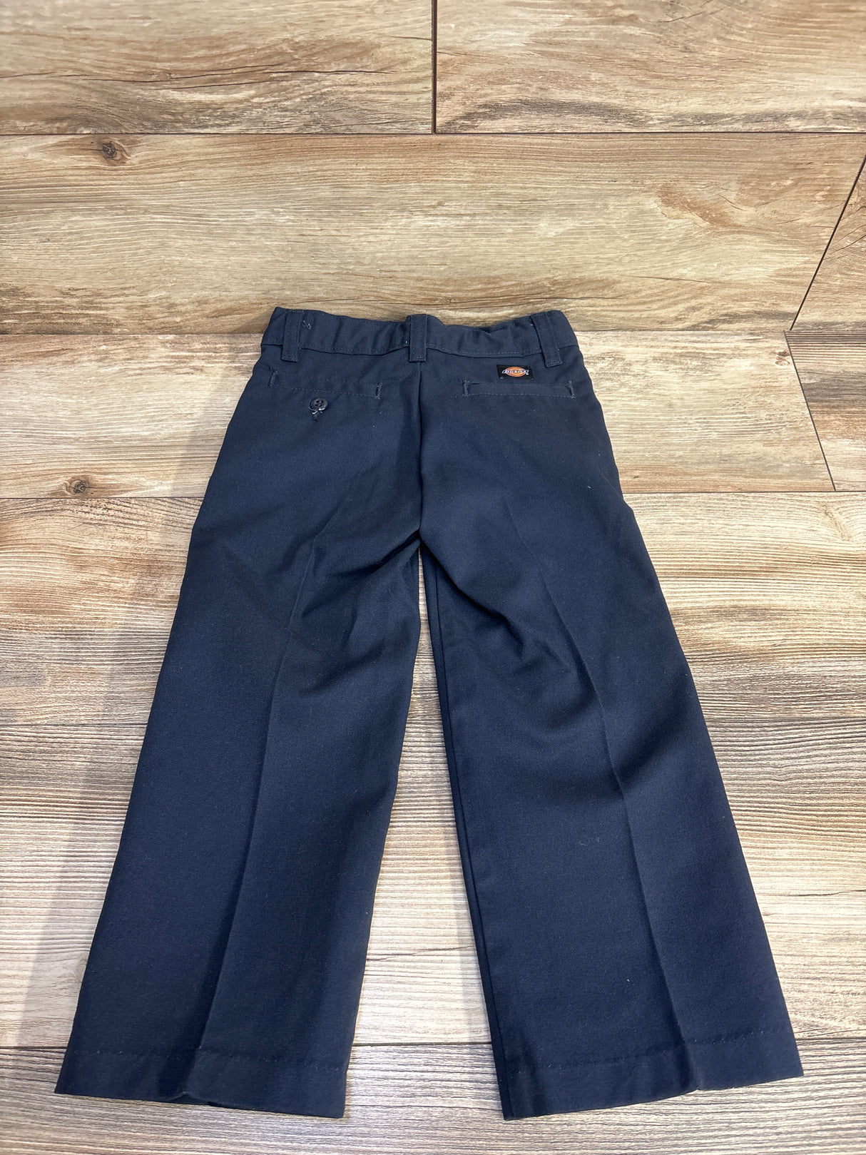 Dickies Boys Classic Fit Straight Leg Flat Front Pants Navy sz 4 Reg