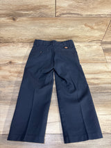 Dickies Boys Classic Fit Straight Leg Flat Front Pants Navy sz 4 Reg