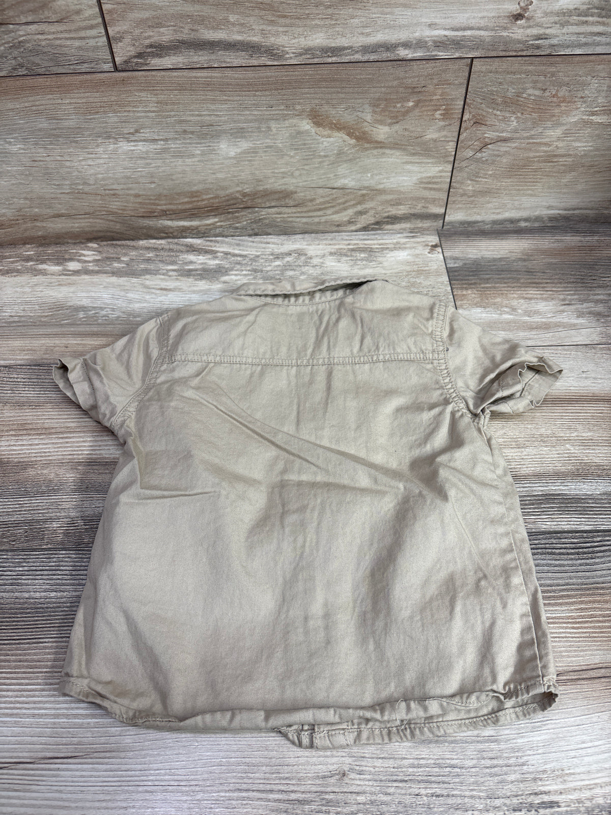 DKNY Button Up Shirt Tan sz 4T
