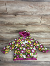 NEW Epic Threads Wonky Floral-Print Reversible Puffer Jacket Green 2T