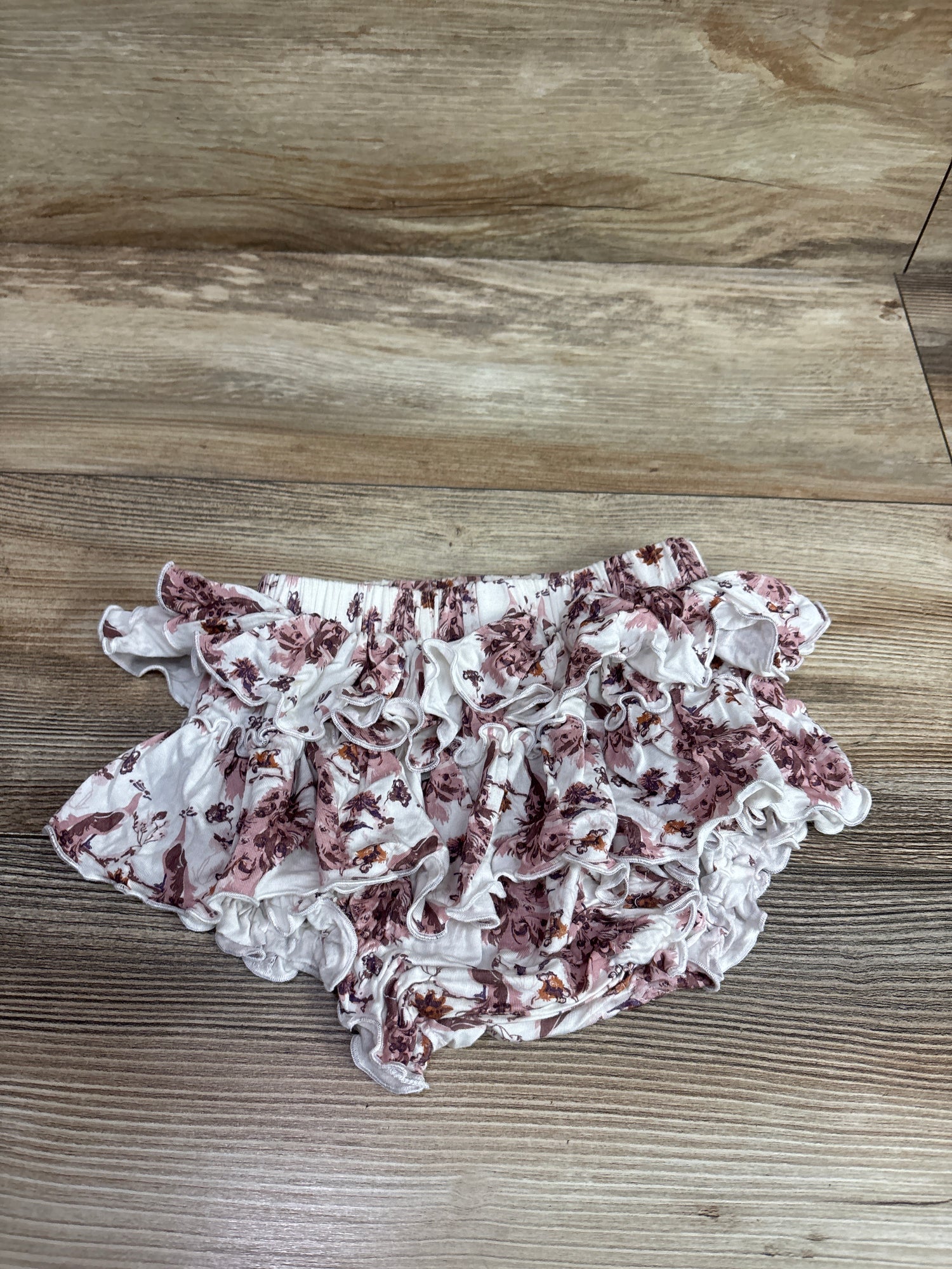Kate Quinn Bamboo Ruffle Bloomers White sz 18-24m