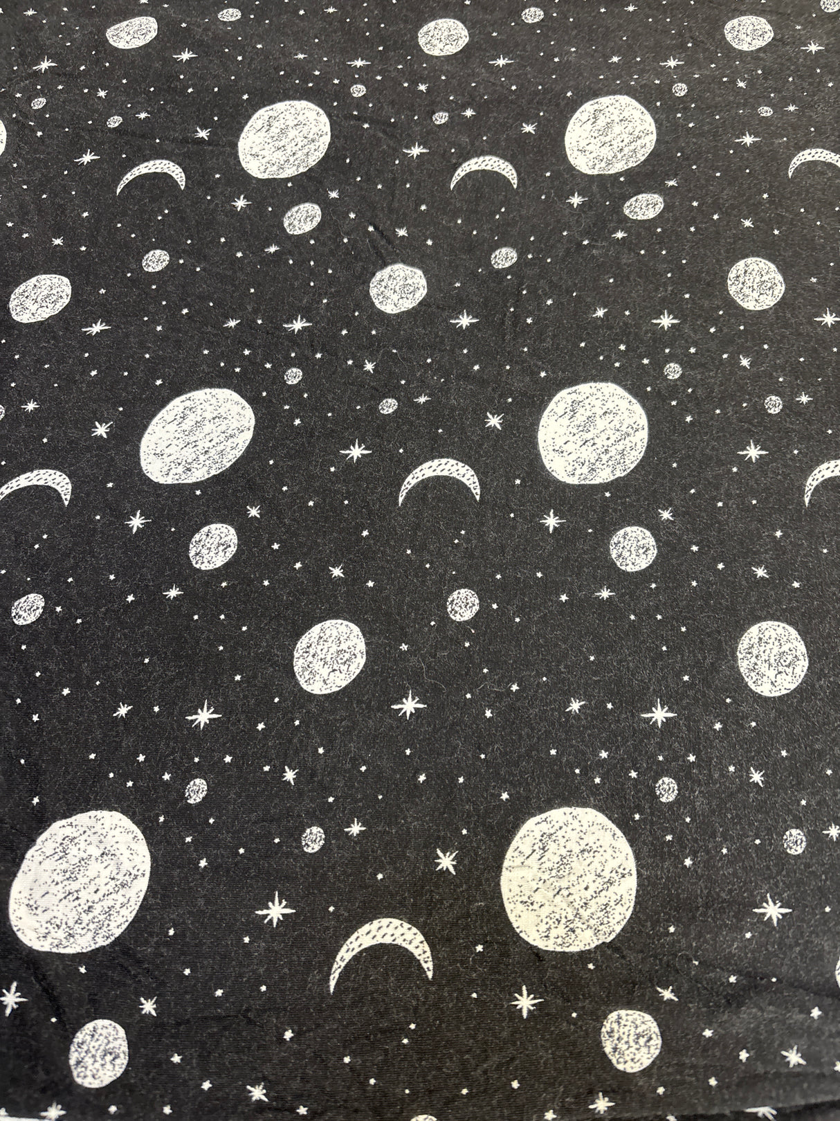Posh P. Bamboo Swaddle Blanket Moon Print Black