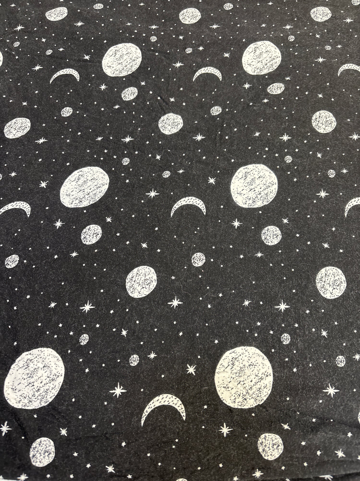 Posh P. Bamboo Swaddle Blanket Moon Print Black
