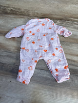 Cat & Jack Pumpkin Print Coverall Pink sz Newborn - Me n Mommy To Be