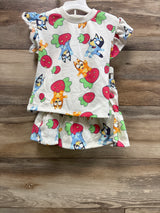 NEW Bluey 2pc Bluey Strawberry Top & Skort Set White sz 18m
