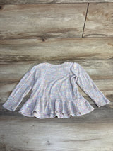 Cat & Jack Waffle Knit Peplum Shirt Pink sz 4T - Me n Mommy To Be