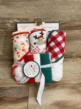 NEW Modern Baby 6pc Hooded Towel & Washcloth Set - Christmas