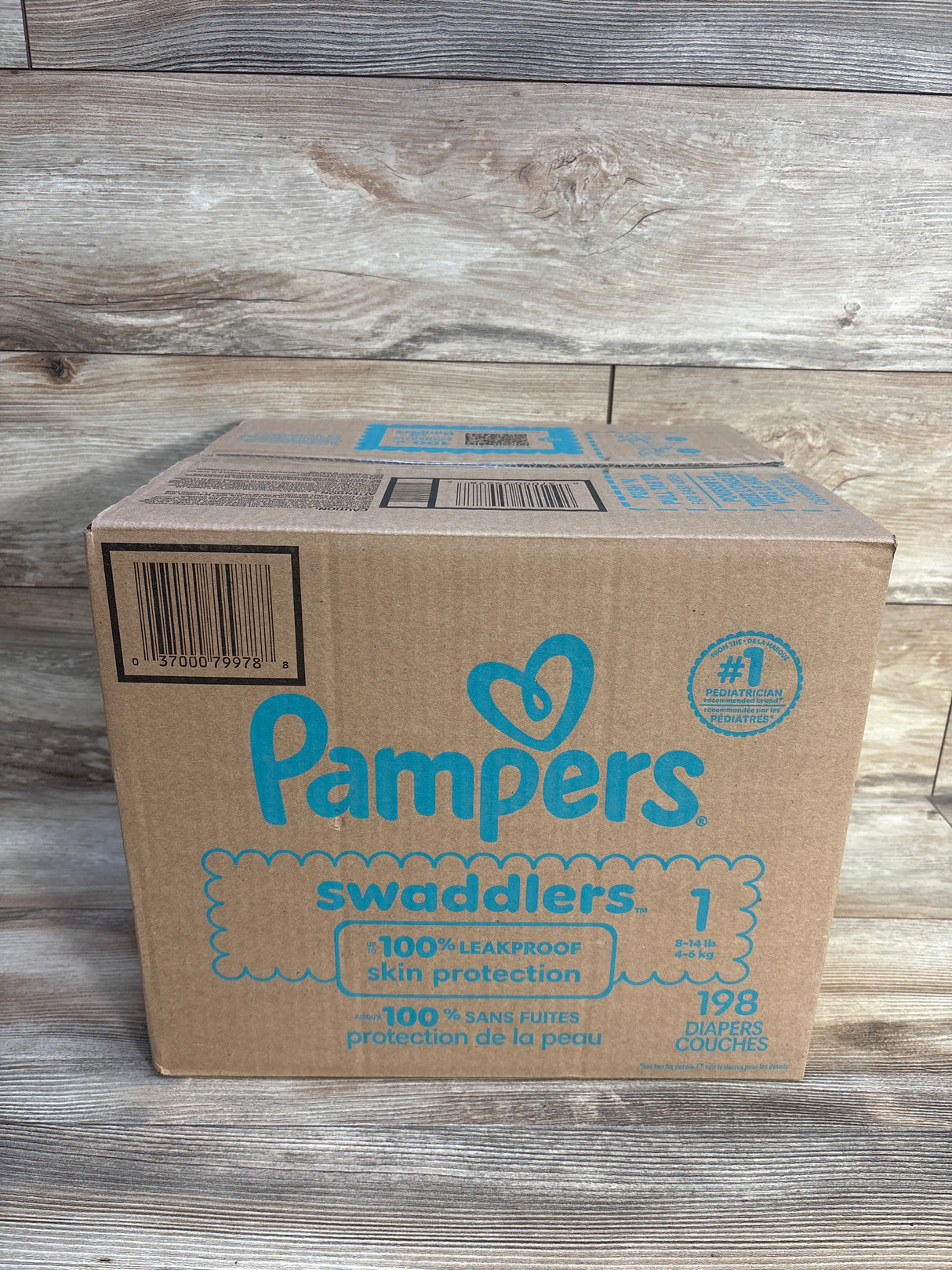 NEW Pampers Swaddlers Diapers 198ct. Size 1