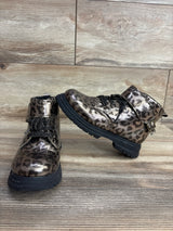 OshKosh Cheetah Print Lace-Up Boots 12c