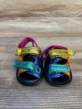 Kurt Geiger London Orson Metallic Leather Sandals sz 2c