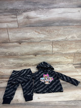 Puma x L.O.L Dolls 2pc Pull Over Hoodie & Joggers Set Black sz 2T