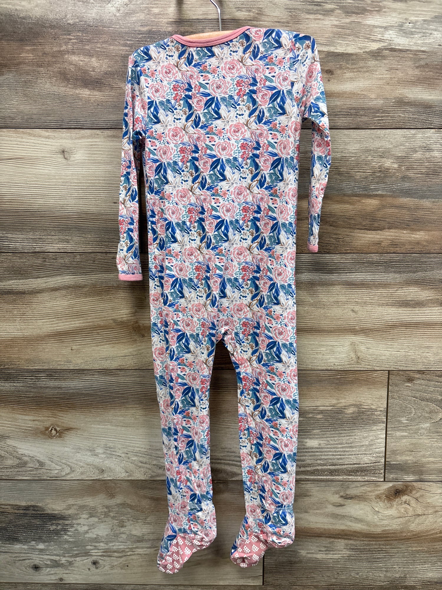 Magnetic Me Modal Floral Footie Pink sz 18-24m