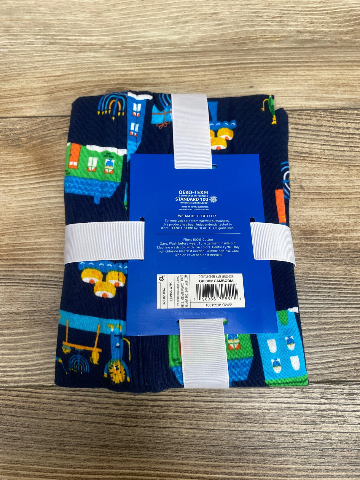 NEW Wondershop Hanukkah Sleeper Lions Navy sz 6-9m