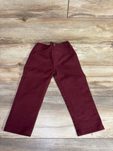 Elastic Pull On Dress Pants Burgundy sz 2T