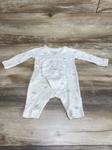 Easy-Peasy Kimono Coverall White sz 0-3m