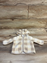 Cat & Jack Sherpa Full-Zip Jacket Beige sz 0-3m