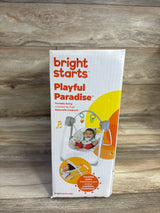 NEW Bright Starts Playful Paradise Portable Compact Baby Swing