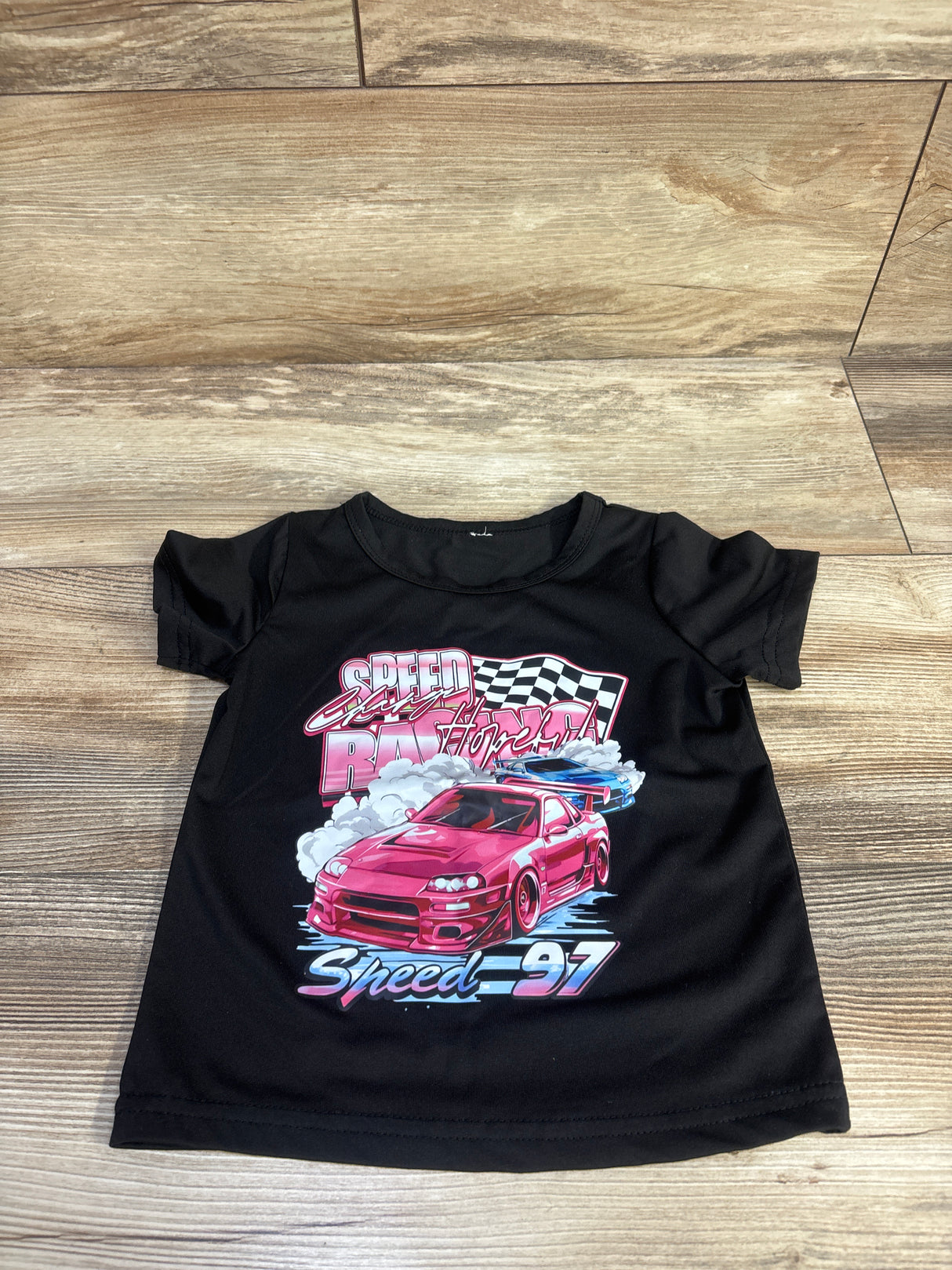 Shein Racecar Shirt Black sz 2T