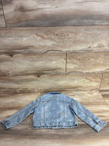 OshKosh Heart Print Denim Jacket Blue sz 2T
