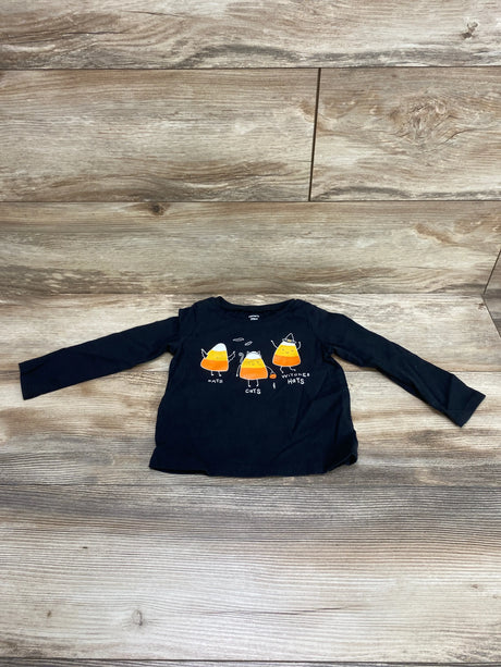 Carter's Candy Corn Shirt Black sz 24m - Me n Mommy To Be