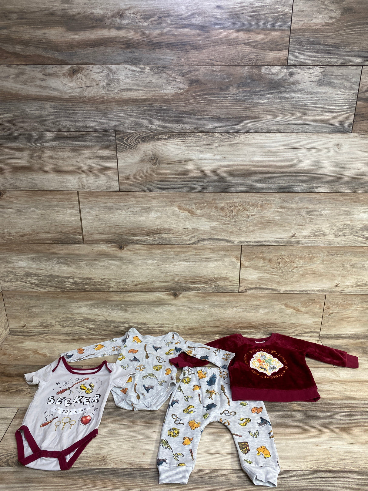 Wizarding World Harry Potter 4pc Set Grey sz 12m